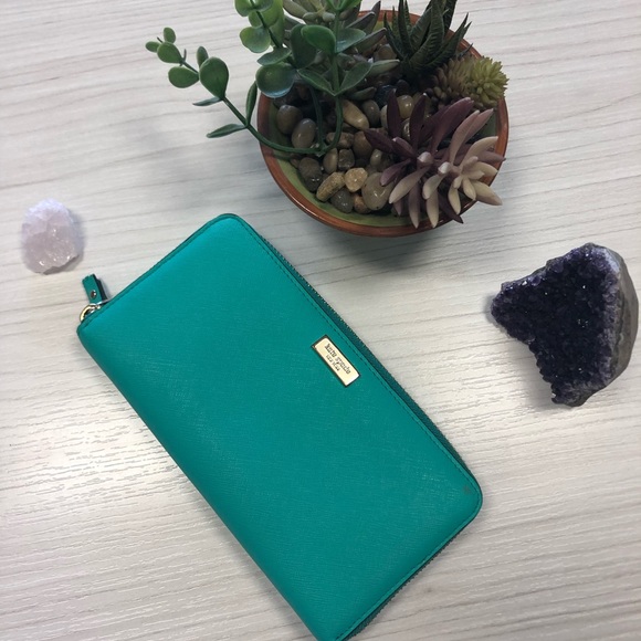 kate spade Handbags - Kate Spade large wallet bright minty green